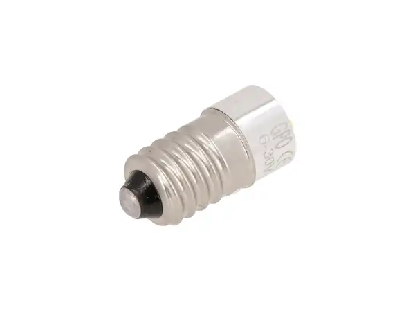 GPO LED Birne Rücklicht 6V - 30V (E10) weiss